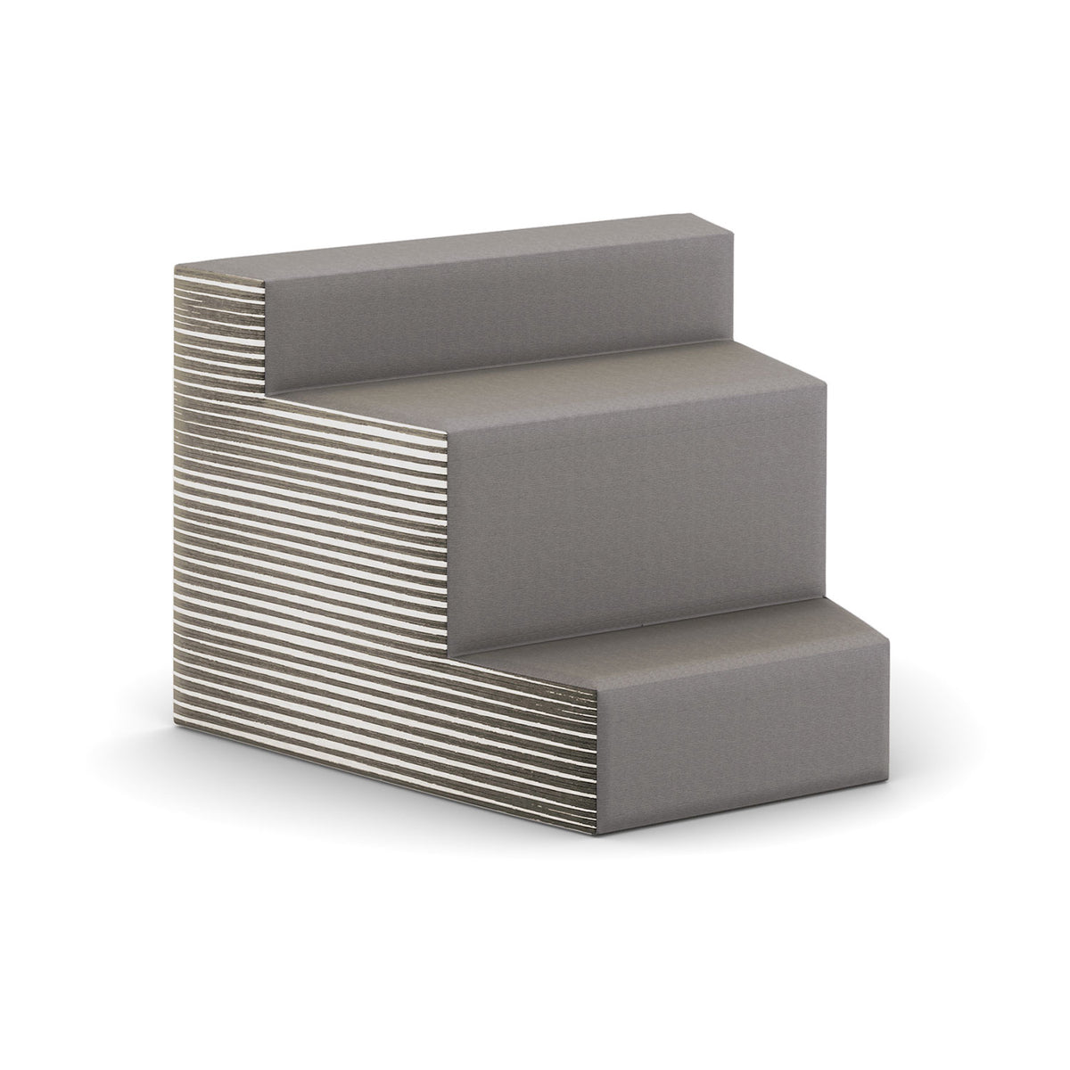 Flex 3-Tier Step Seating, Inside Facing, 30-Degree Wedge, Fully Upholstered, Standard Fabric/Vinyl Upholstey, FREE SHIPPING