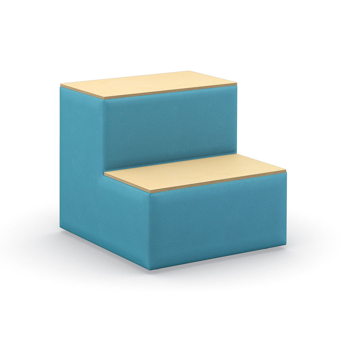 Flex 2-Tier Step Seating, Upholstered Back/Sides with Wood Steps, Standard Vinyl Upholstery, FREE SHIPPING