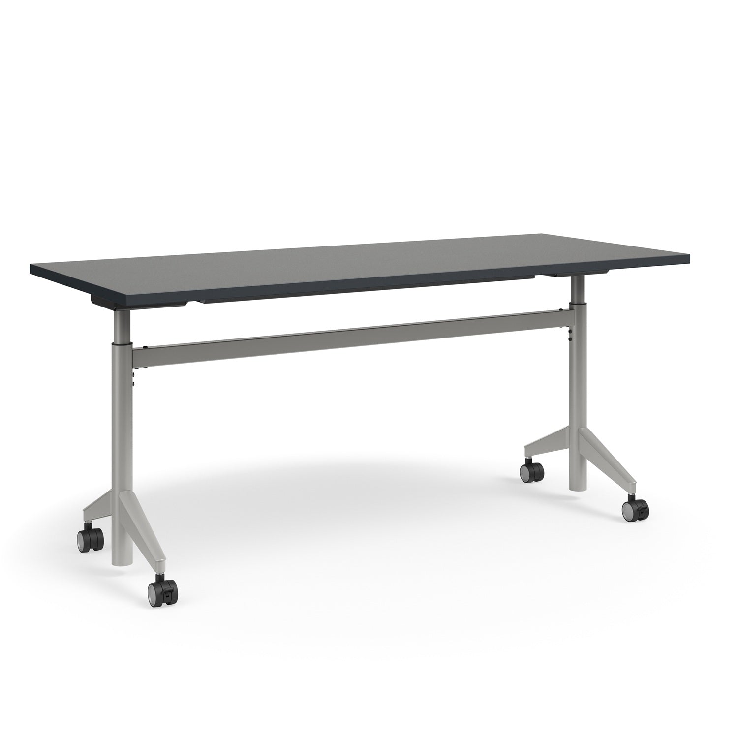 KI Pirouette Fixed Top Rectangular Table, Set-Screw Adjustable Height "T" Base (29"-44" H), FREE SHIPPING