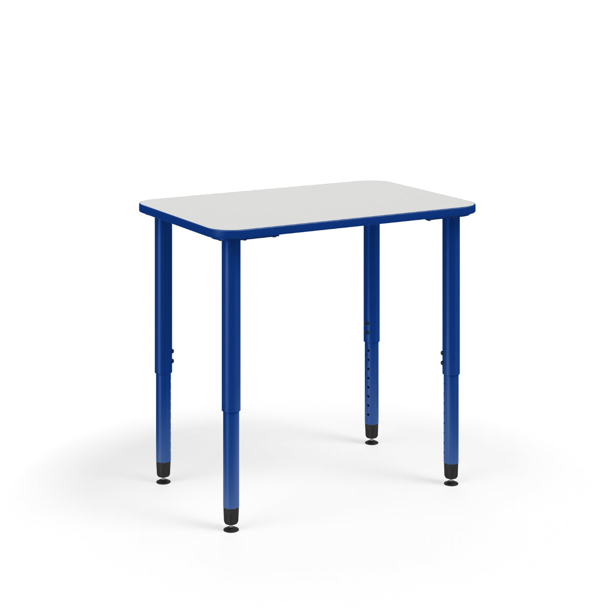 KI Ruckus Sitting Height Adjustable Rectangular Post Leg Desk, 1-1/4" Laminate Top, 20" - 33" H, FREE SHIPPING