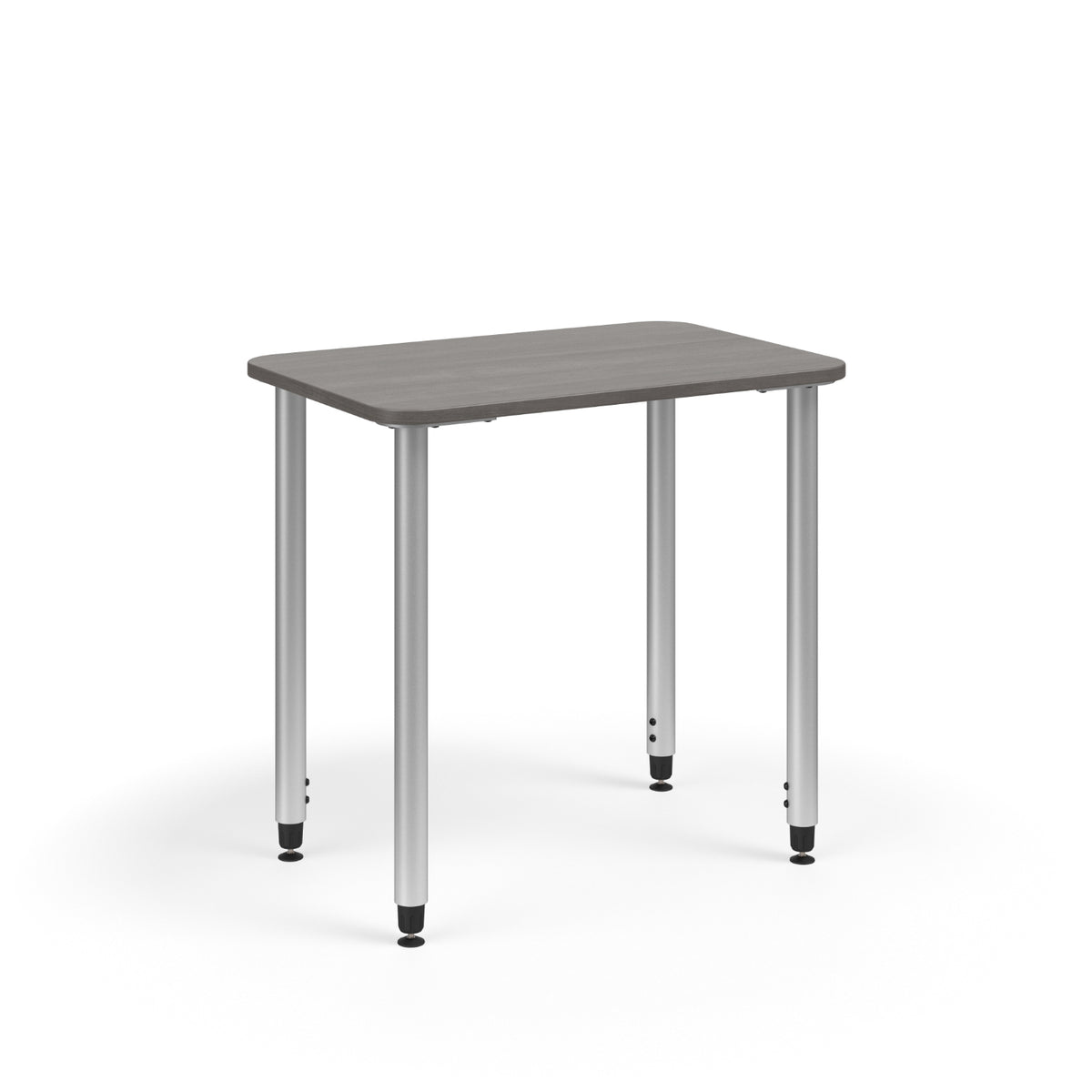 KI Ruckus ADA Sit-Stand Height Adjustable Rectangular Post Leg Desk, 1-1/4" Laminate Top, 20" x 37" x 29" 42" H, FREE SHIPPING