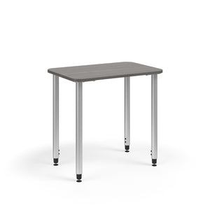 KI Ruckus ADA Sit-Stand Height Adjustable Rectangular Post Leg Desk, 1-1/4" Laminate Top, 20" x 37" x 29" 42" H, FREE SHIPPING