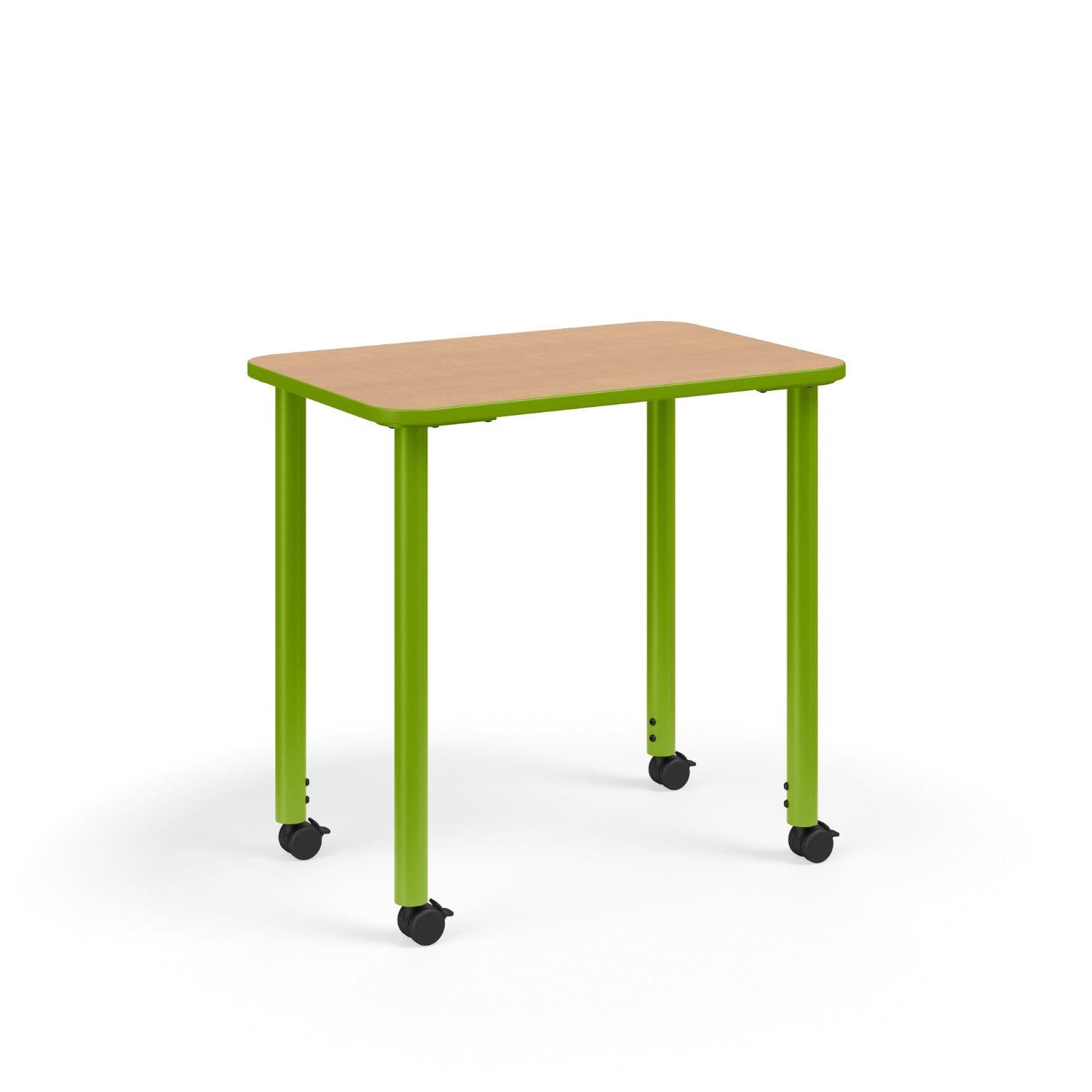 KI Ruckus ADA Sit-Stand Height Adjustable Rectangular Post Leg Desk, 1-1/4" Laminate Top, 20" x 37" x 29" 42" H, FREE SHIPPING