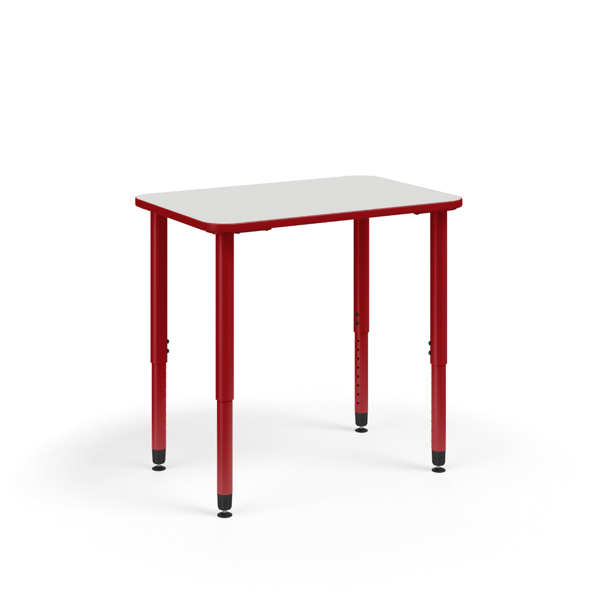 KI Ruckus ADA Sitting Height Adjustable Rectangular Post Leg Desk, 1-1/4" Laminate Top, 20" x 37" x 20" - 33" H, FREE SHIPPING