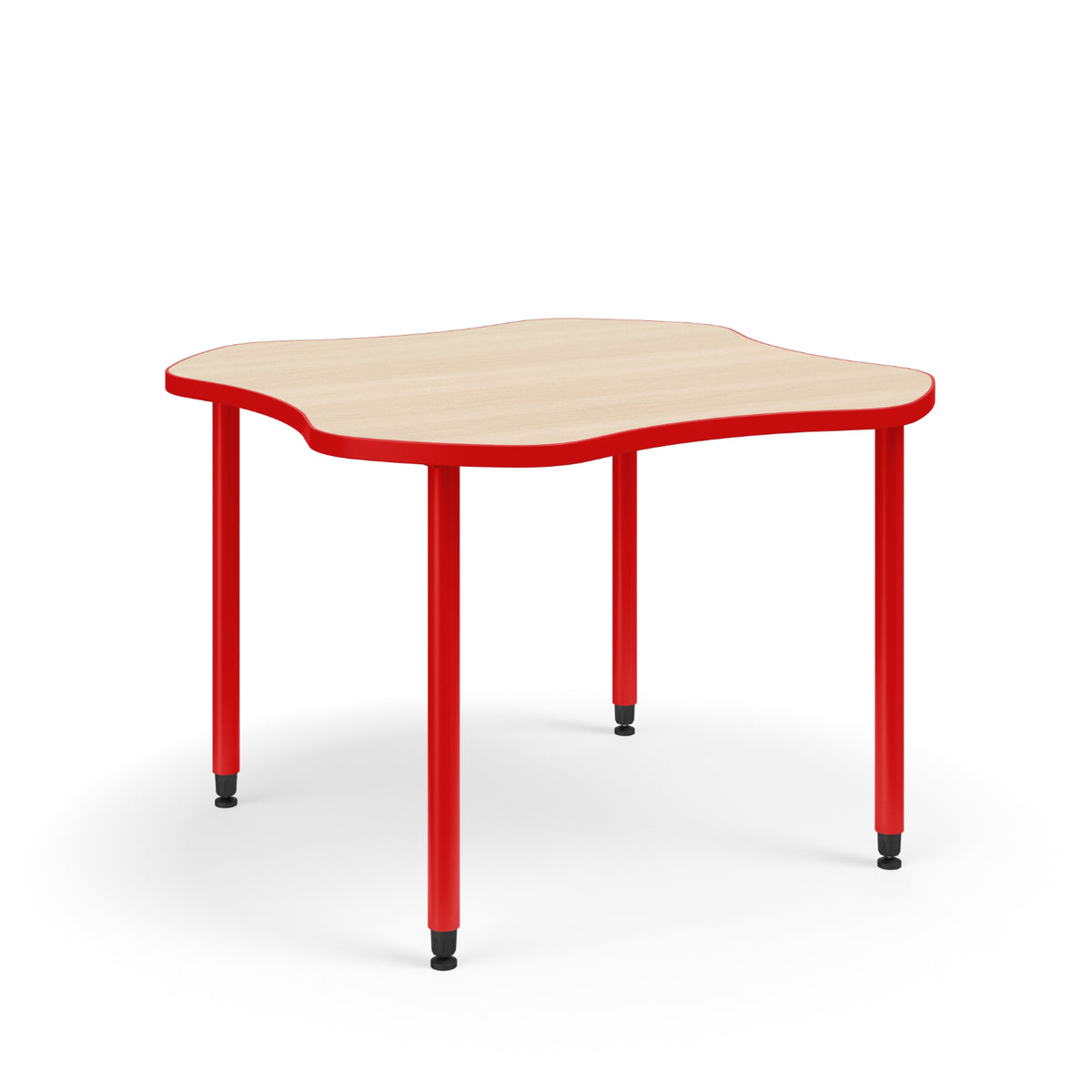 KI Ruckus Fixed Height Clover Activity Table with 1-1/4" Laminate Top, 29" H, FREE SHIPPING