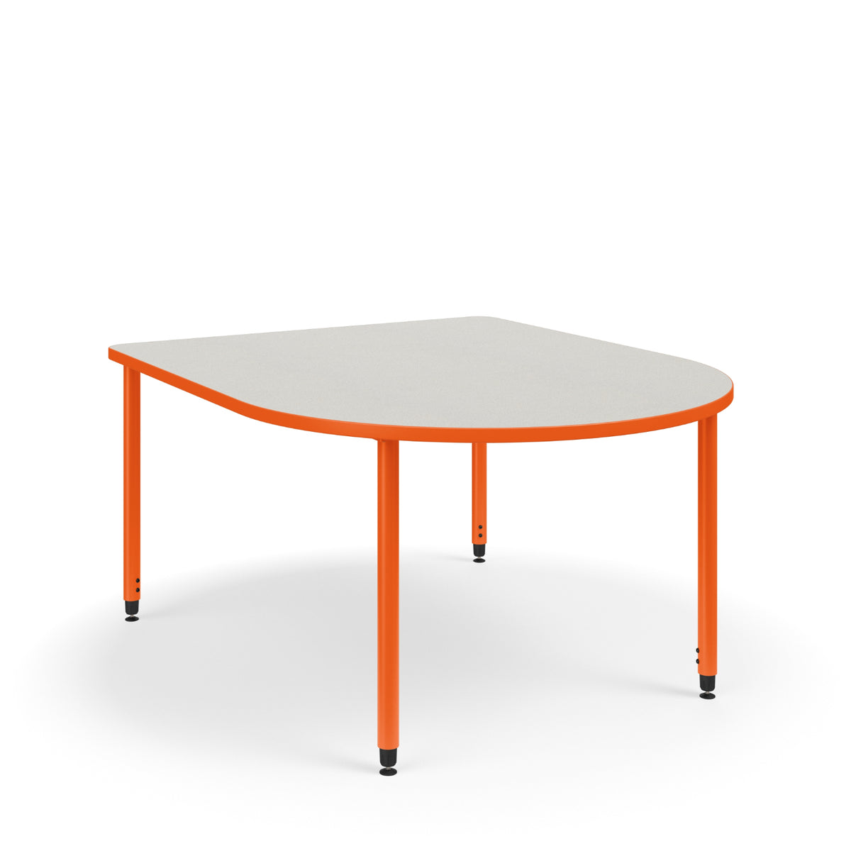 KI Ruckus Sit/Stand Adjustable Height D-Shaped Activity Table with 1-1/4" Laminate Top, 29" - 42" H, FREE SHIPPING