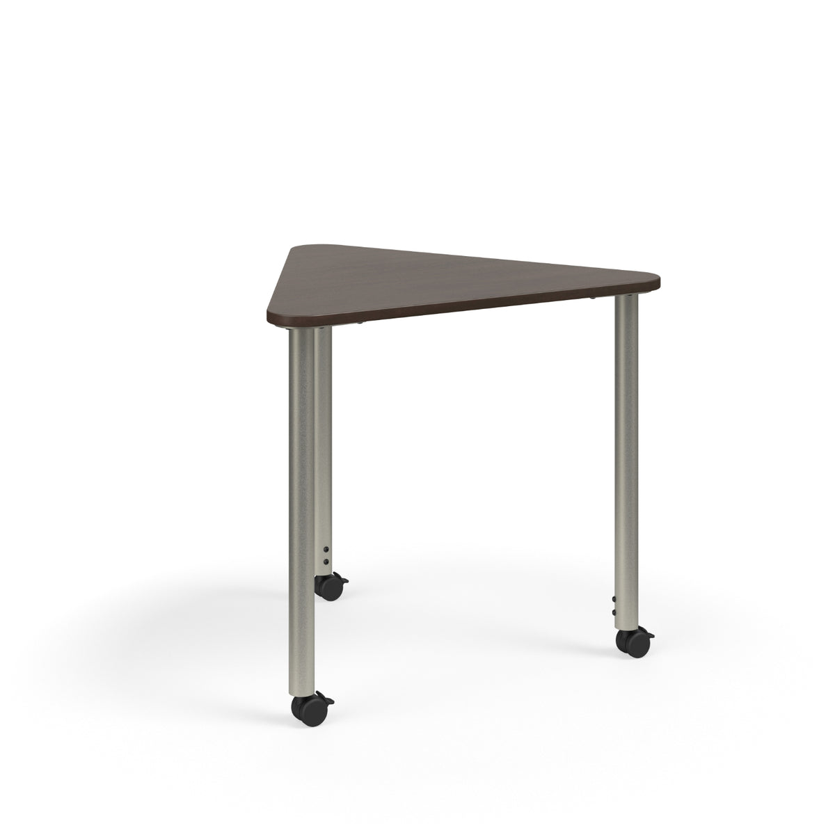 KI Ruckus Sit-Stand Height Adjustable E-Triangle Post Leg Desk, 1-1/4" Laminate Top, 29" - 42" H, FREE SHIPPING