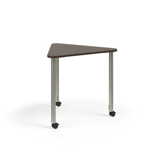 KI Ruckus Sit-Stand Height Adjustable E-Triangle Post Leg Desk, 1-1/4" Laminate Top, 29" - 42" H, FREE SHIPPING