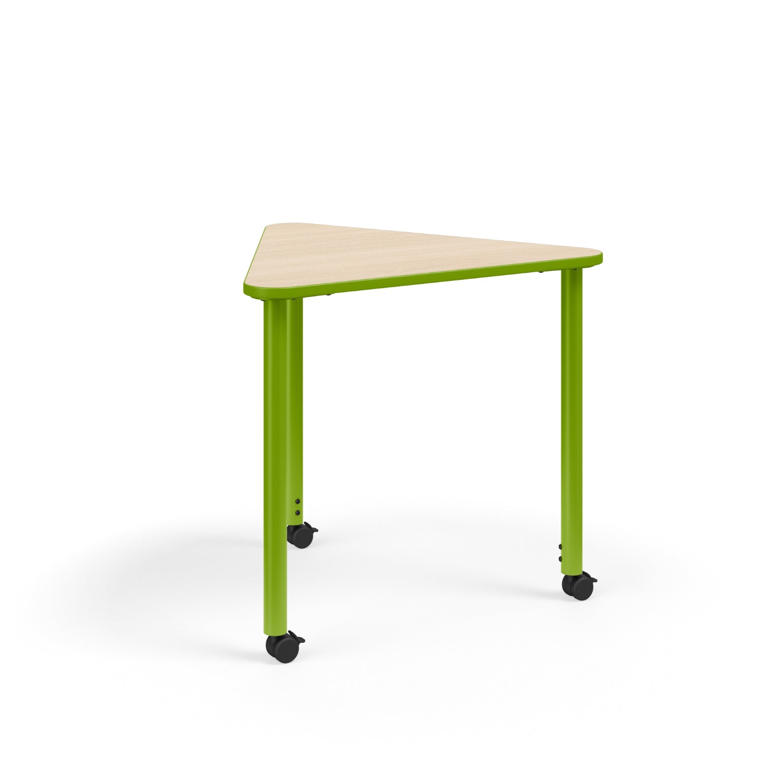 KI Ruckus Sit-Stand Height Adjustable E-Triangle Post Leg Desk, 1-1/4" Laminate Top, 29" - 42" H, FREE SHIPPING