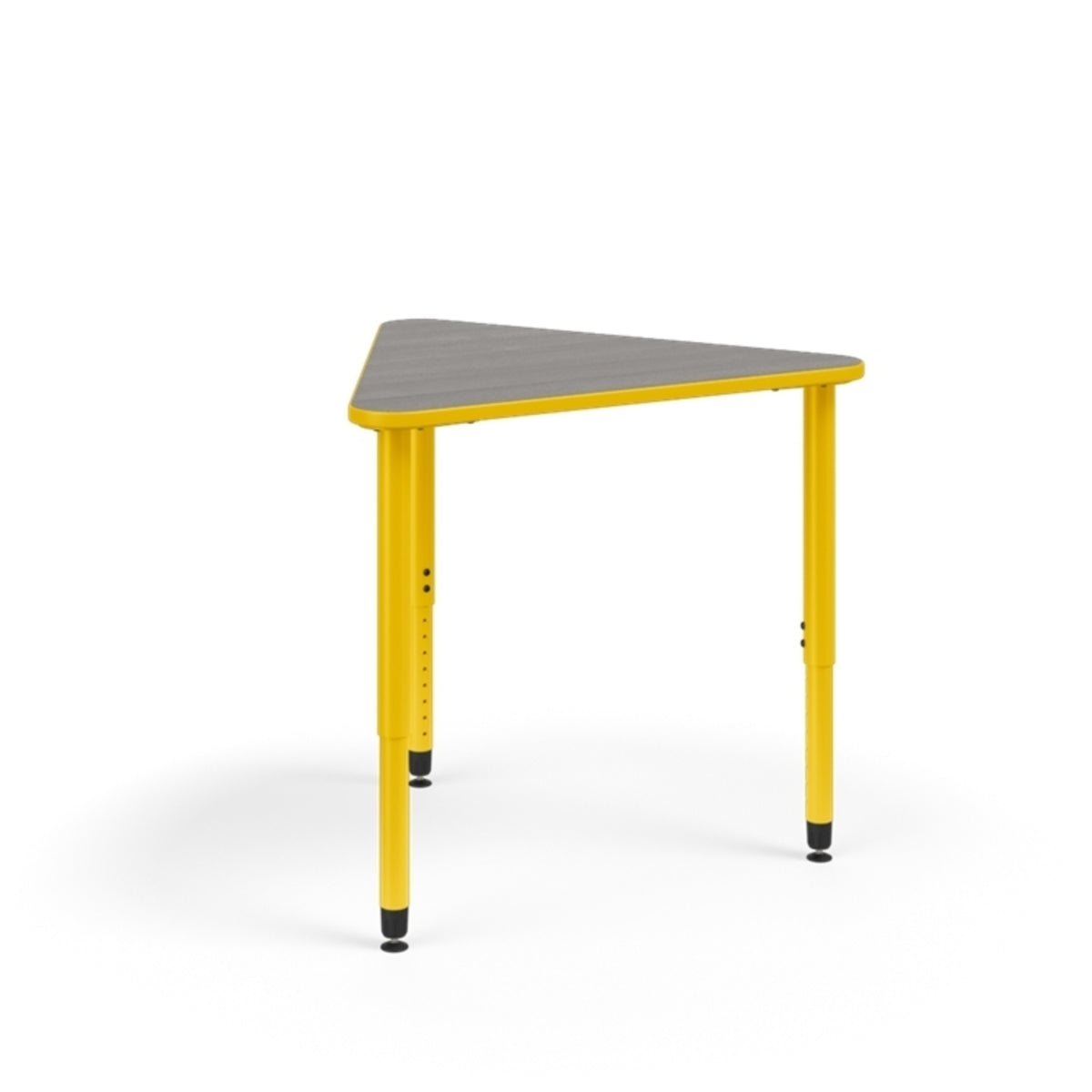 KI Ruckus Sitting Height Adjustable E-Triangle Post Leg Desk, 1-1/4" Laminate Top, 20" - 33" H, FREE SHIPPING