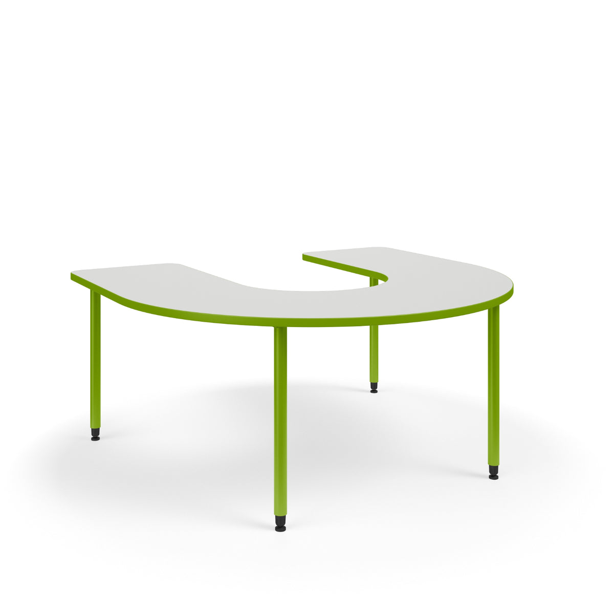 KI Ruckus Fixed Height Horseshoe Activity Table with 1-1/4" Laminate Top, 29" H, FREE SHIPPING