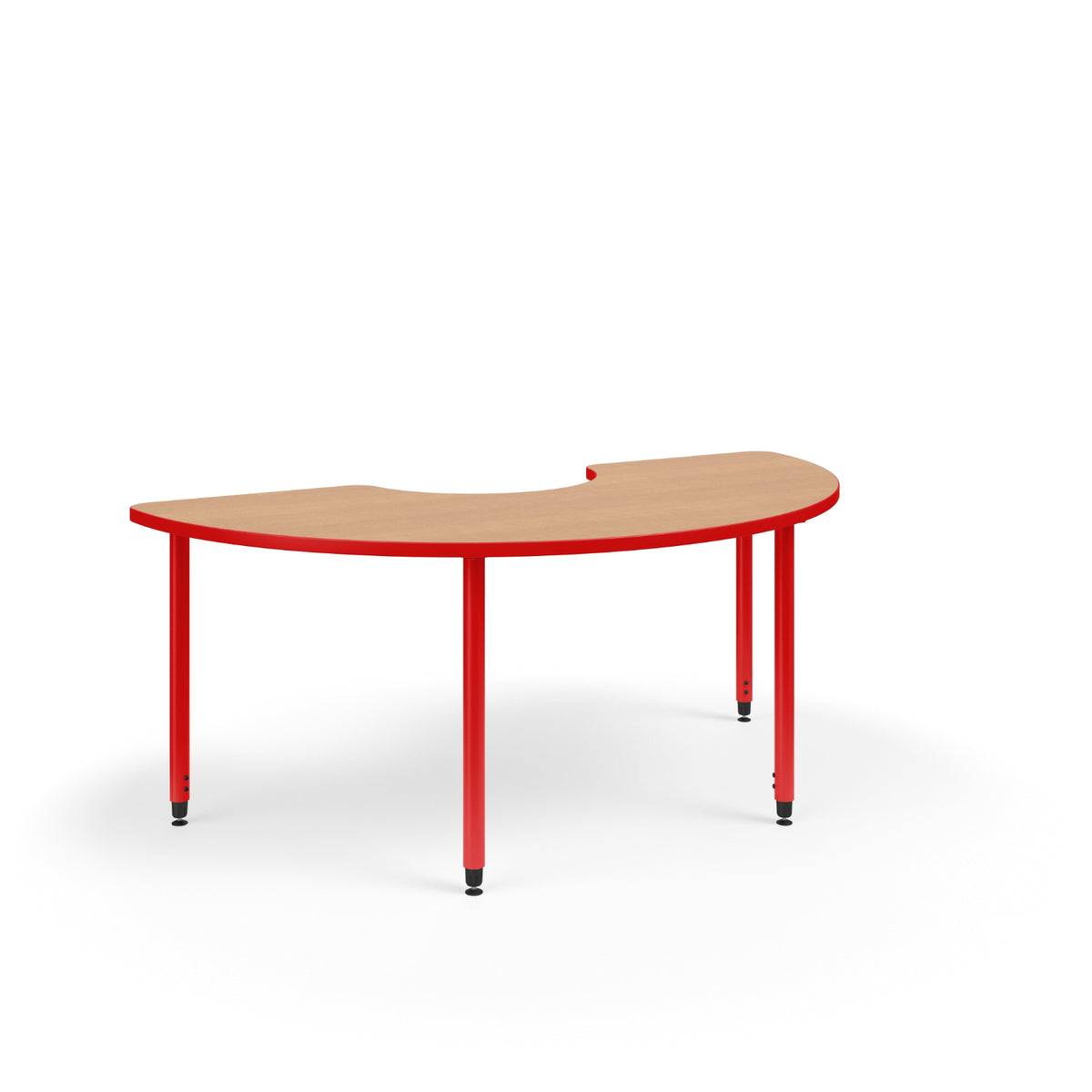 KI Ruckus Sit/Stand Adjustable Height Kidney Activity Table with 1-1/4" Laminate Top, 29" - 42" H, FREE SHIPPING