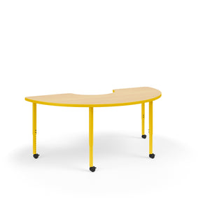 KI Ruckus Sitting Adjustable Height Kidney Activity Table with 1-1/4" Laminate Top, 20" - 33" H, FREE SHIPPING