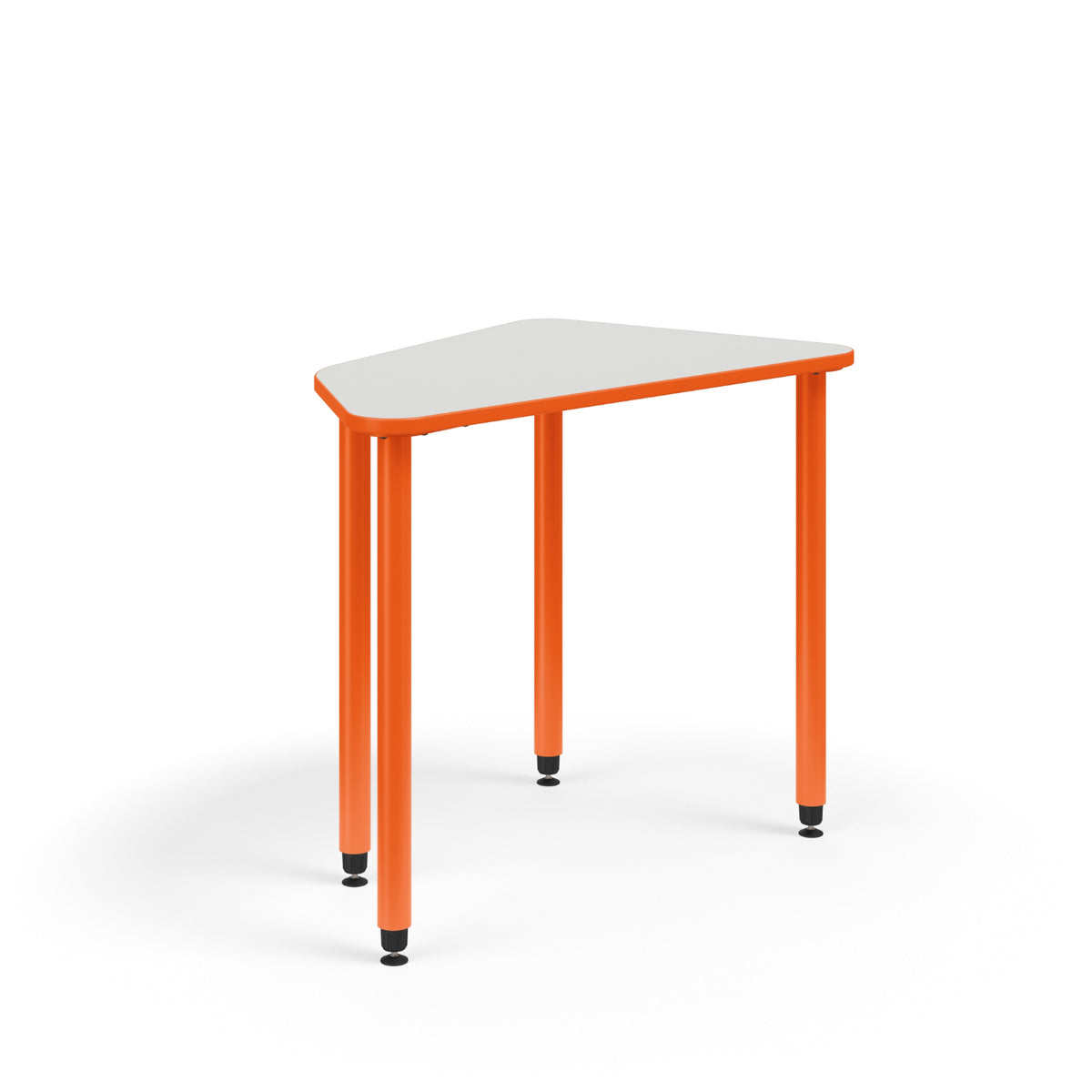 KI Ruckus Fixed Height Oddquad Post Leg Desk, 1-1/4" Laminate Top, 29" H, FREE SHIPPING