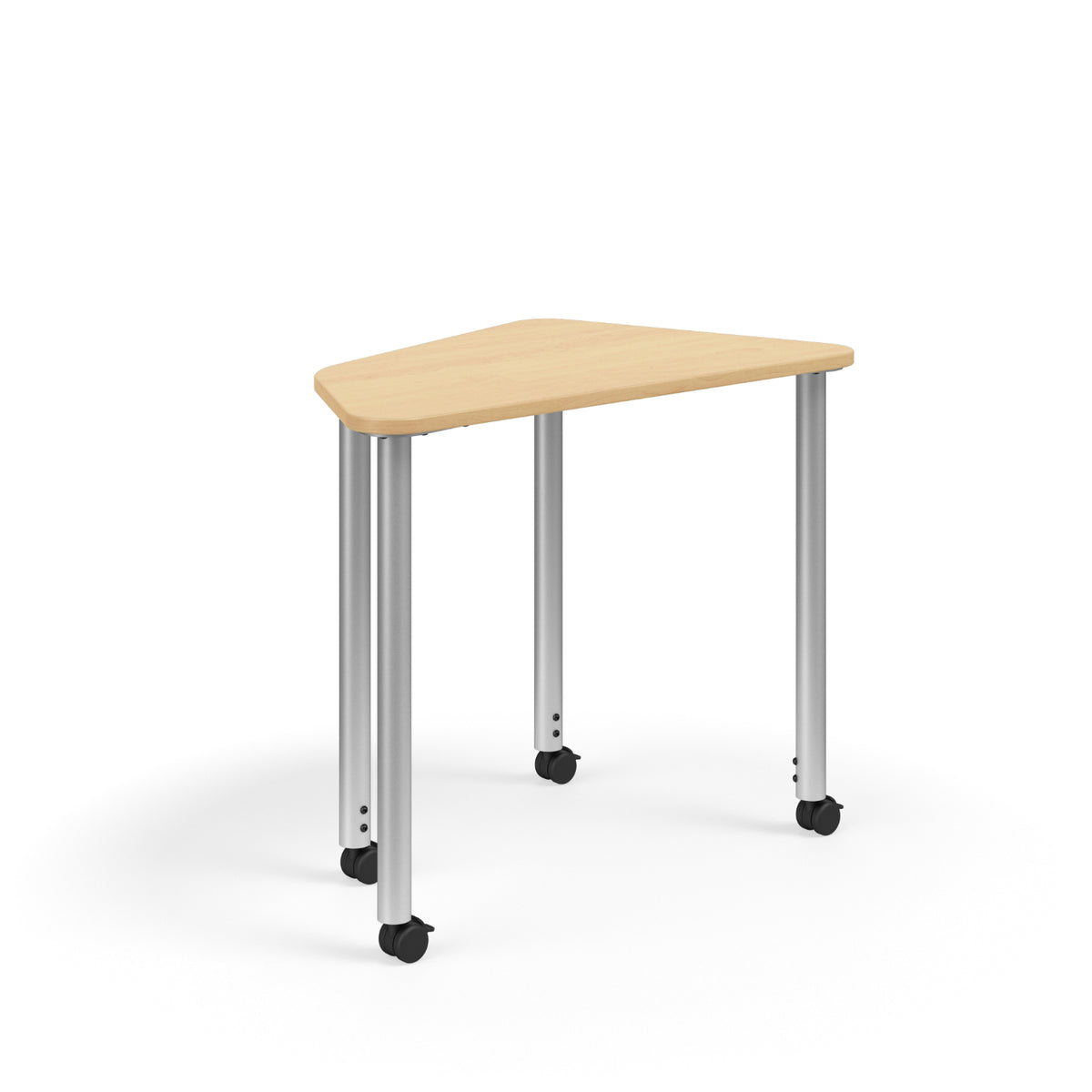 KI Ruckus Sit/Stand Height Adjustable Oddquad Post Leg Desk, 1-1/4" Laminate Top, 29" - 42" H, FREE SHIPPING
