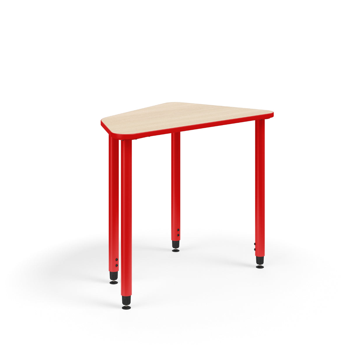 KI Ruckus Sit/Stand Height Adjustable Oddquad Post Leg Desk, 1-1/4" Laminate Top, 29" - 42" H, FREE SHIPPING