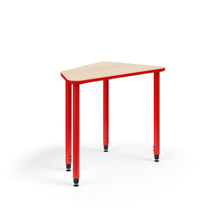 KI Ruckus Sit/Stand Height Adjustable Oddquad Post Leg Desk, 1-1/4" Laminate Top, 29" - 42" H, FREE SHIPPING