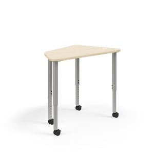 KI Ruckus Sitting Height Adjustable Oddquad Post Leg Desk, 1-1/4" Laminate Top, 20" - 33" H, FREE SHIPPING