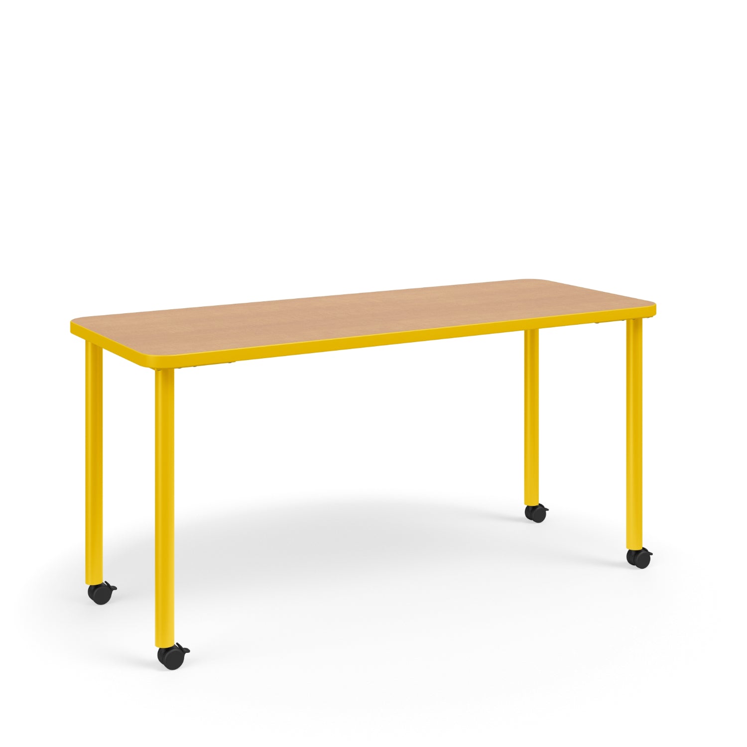 KI Ruckus Fixed Height Rectangular Activity Table with Rounded Corners, 1-1/4" Laminate Top, 29" H, FREE SHIPPING
