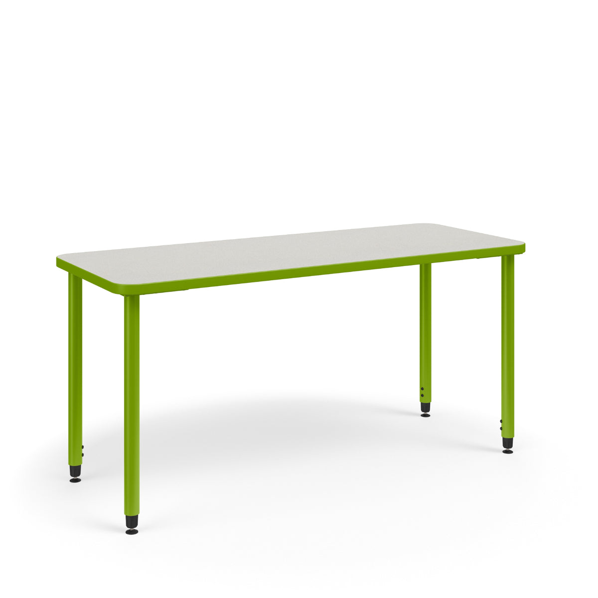 KI Ruckus Sit/Stand Adjustable Height Rectangular Activity Table with Rounded Corners, 1-1/4" Laminate Top, 29" - 42" H, FREE SHIPPING