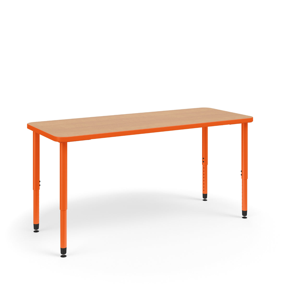 KI Ruckus Sitting Adjustable Height Rectangular Activity Table with Rounded Corners, 1-1/4" Laminate Top, 20" - 33" H, FREE SHIPPING