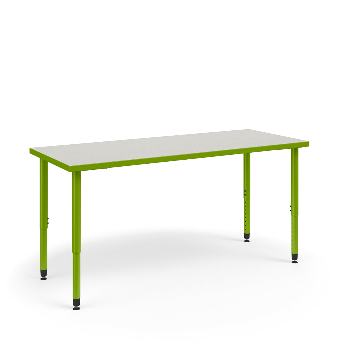 KI Ruckus Sitting Adjustable Height Rectangular Squared Corners Activity Table with Squared Corners, 1-1/4" Laminate Top, 20" - 33" H, FREE SHIPPING