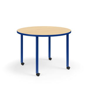 KI Ruckus Fixed Height Round Activity Table with 1-1/4" Laminate Top, 29" H, FREE SHIPPING