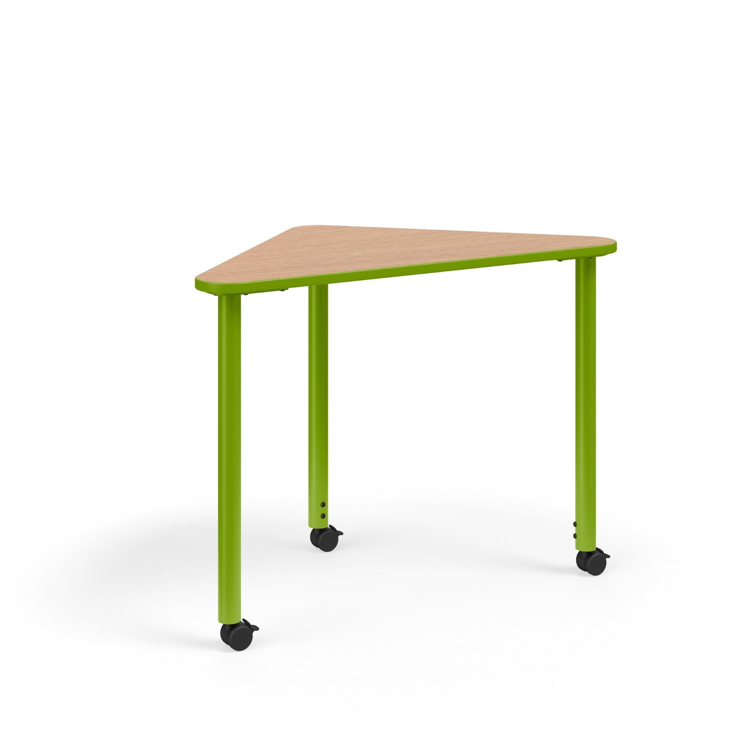 KI Ruckus Sit-Stand Height Adjustable R-Triangle Post Leg Desk, 1-1/4" Laminate Top, 29" - 42" H, FREE SHIPPING