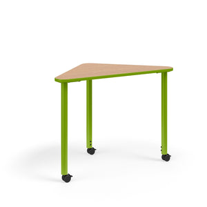 KI Ruckus Sit-Stand Height Adjustable R-Triangle Post Leg Desk, 1-1/4" Laminate Top, 29" - 42" H, FREE SHIPPING