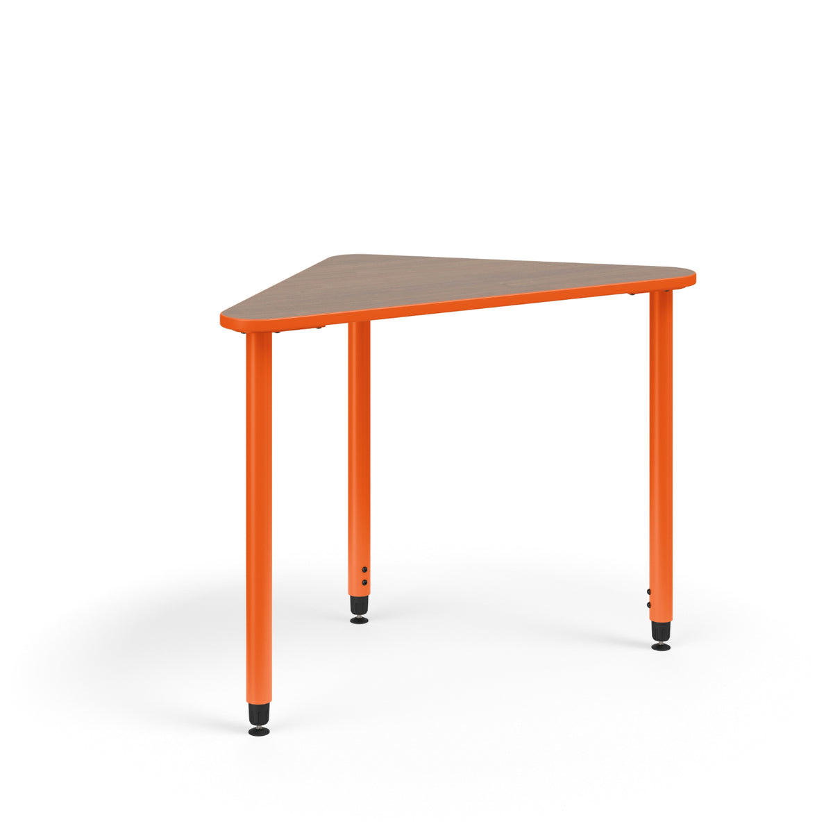 KI Ruckus Sit-Stand Height Adjustable R-Triangle Post Leg Desk, 1-1/4" Laminate Top, 29" - 42" H, FREE SHIPPING