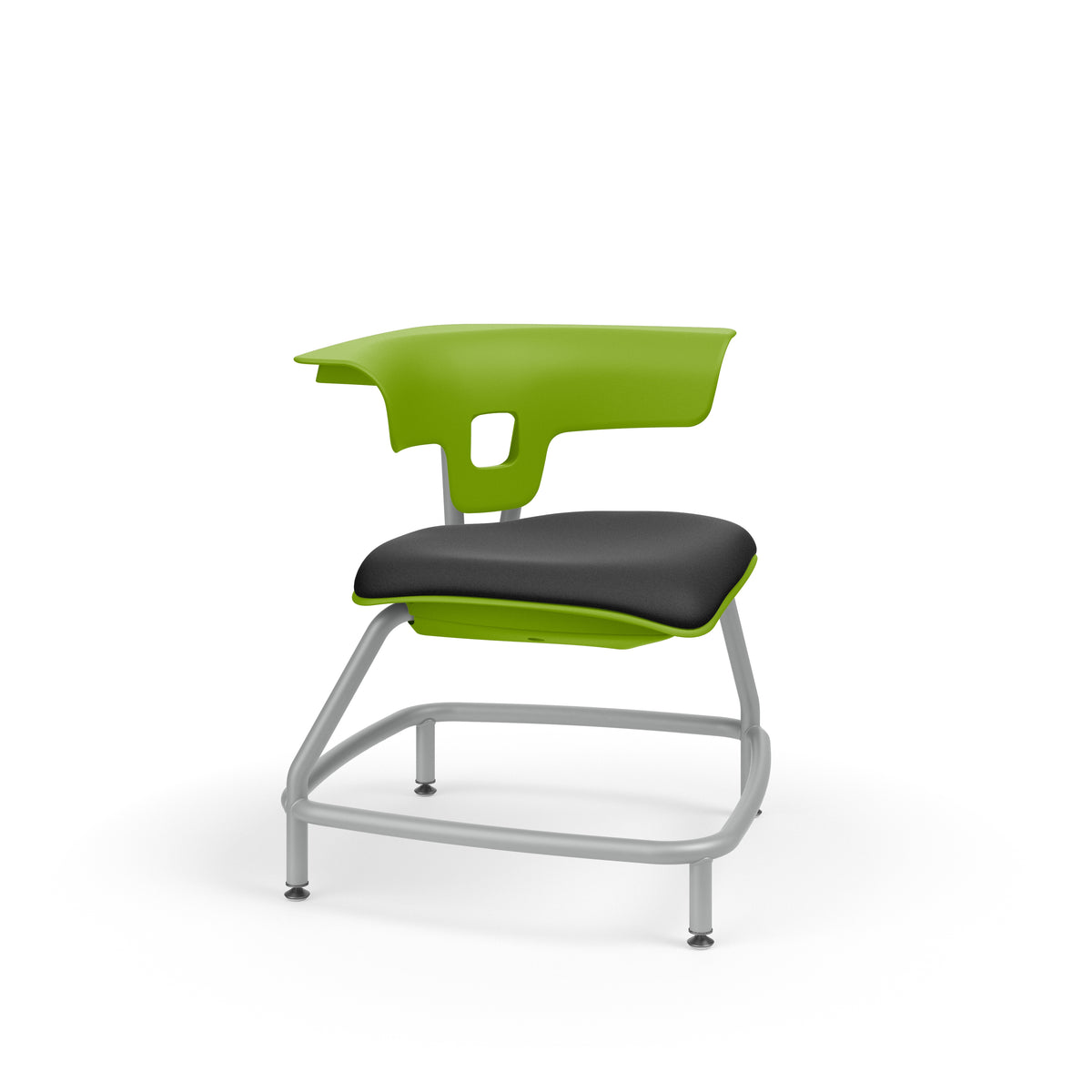 KI Ruckus Stack Chair with Glides, Upholstered Seat, 15" Seat Height, FREE SHIPPING