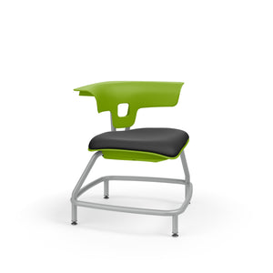 KI Ruckus Stack Chair with Glides, Upholstered Seat, 15" Seat Height, FREE SHIPPING