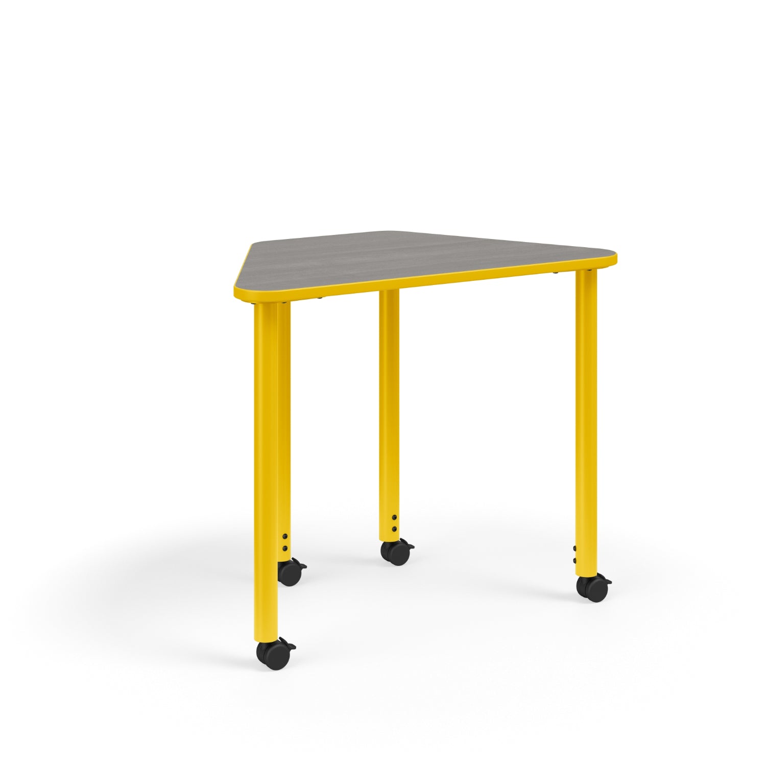 KI Ruckus Sit-Stand Height Adjustable Trapezoid Post Leg Desk, 1-1/4" Laminate Top, 29" - 42" H, FREE SHIPPING