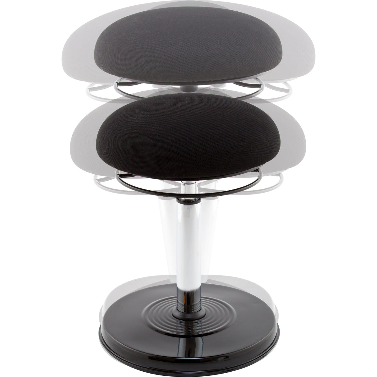 Kore Design Office PLUS Everyday Chair, Black Fabric Cushioned Seat