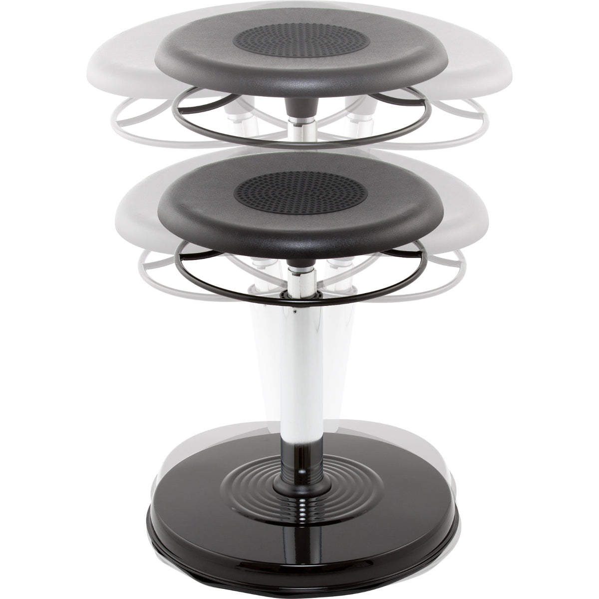 Kore Design Teen/College Adjustable Wobble Chair with Plastic Seat, 18"-25" H