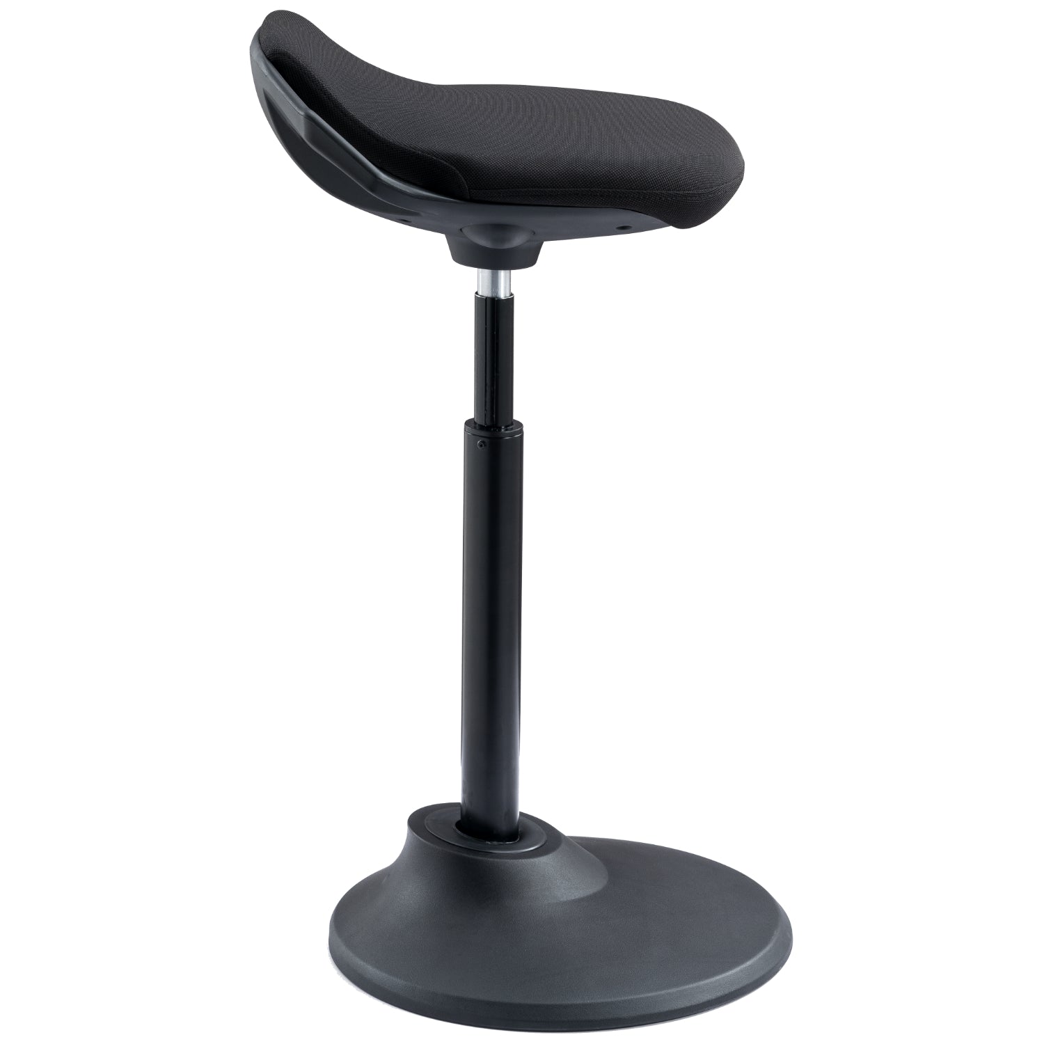 Kore Design 22"-30" Office Adjustable Pivot Stool, Square Cushioned Fabric Seat