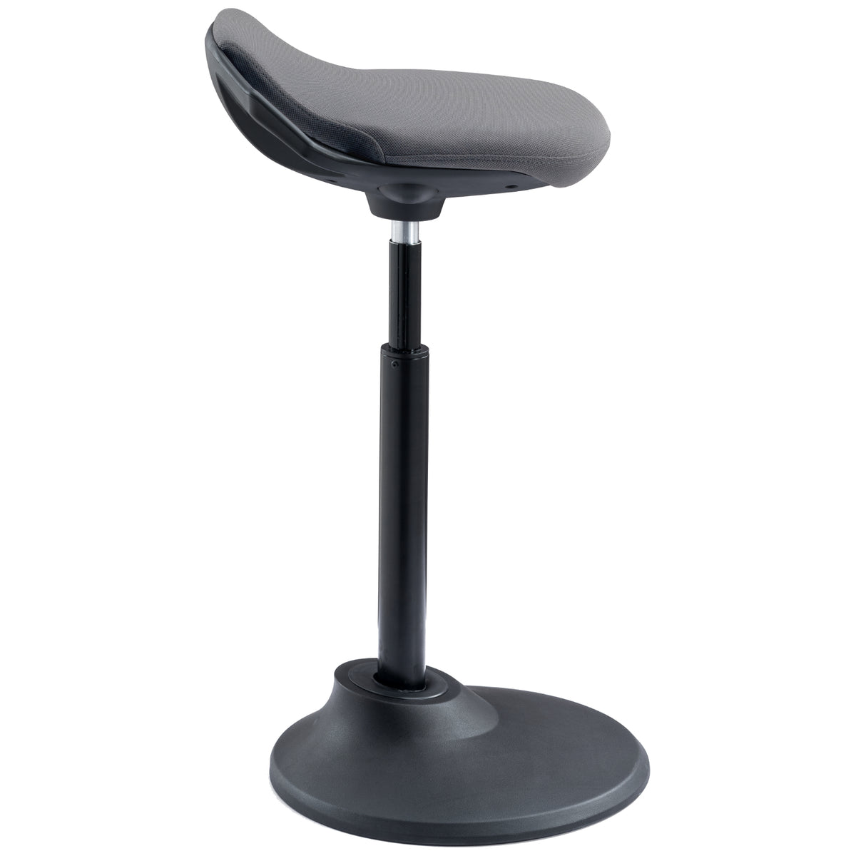 Kore Design 22"-30" Office Adjustable Pivot Stool, Square Cushioned Fabric Seat
