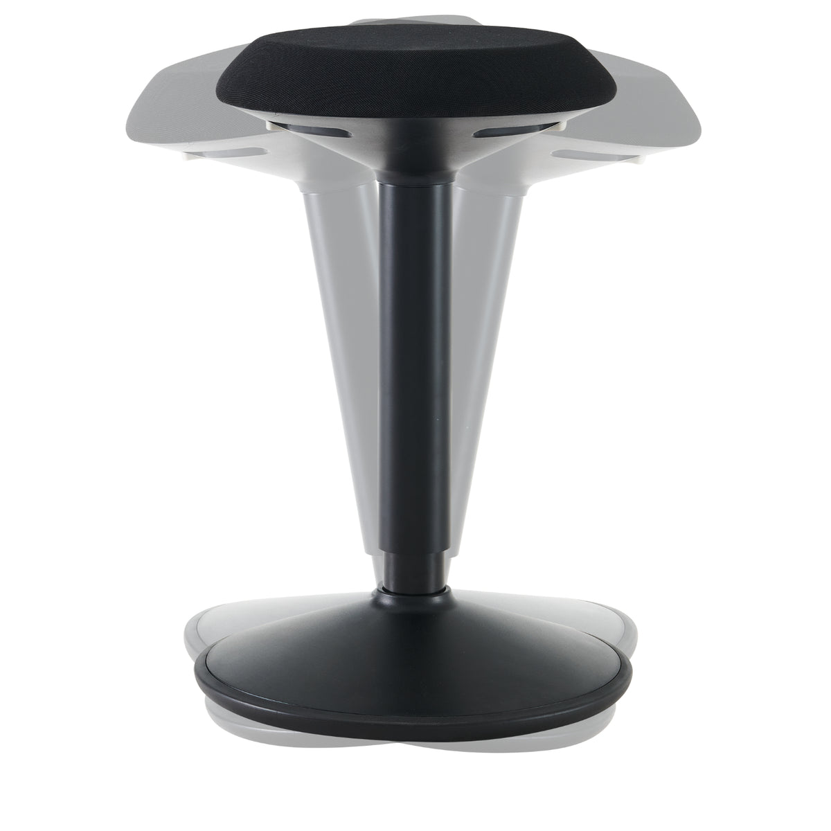 Kore Design 21"-31" Office Adjustable Wobble Stool, Tapered Cushioned Fabric Seat