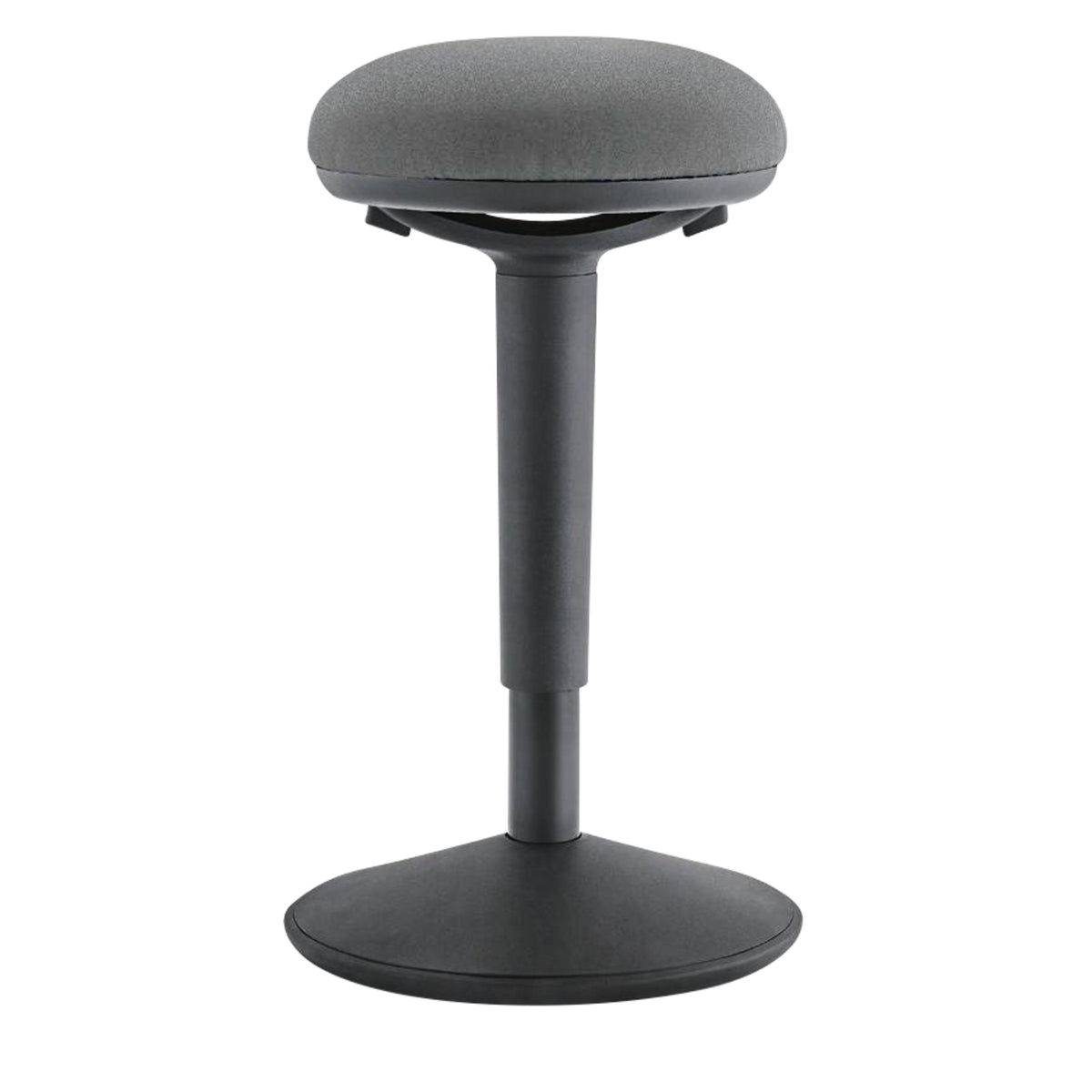 Kore Design 22"-30" Office Adjustable Wobble Stool, Round Curved Cushioned Fabric Seat