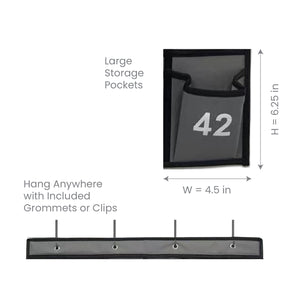 Hanging Cell Phone Pocket Storage Classroom Organizer, 42 Pockets