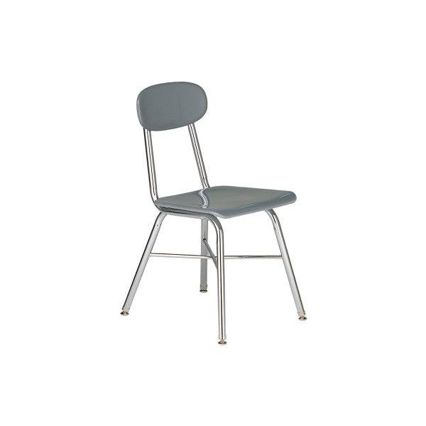 USA Capitol Legacy 500 Series Cross Brace Hard Plastic Chair, 17-1/2" Seat Height