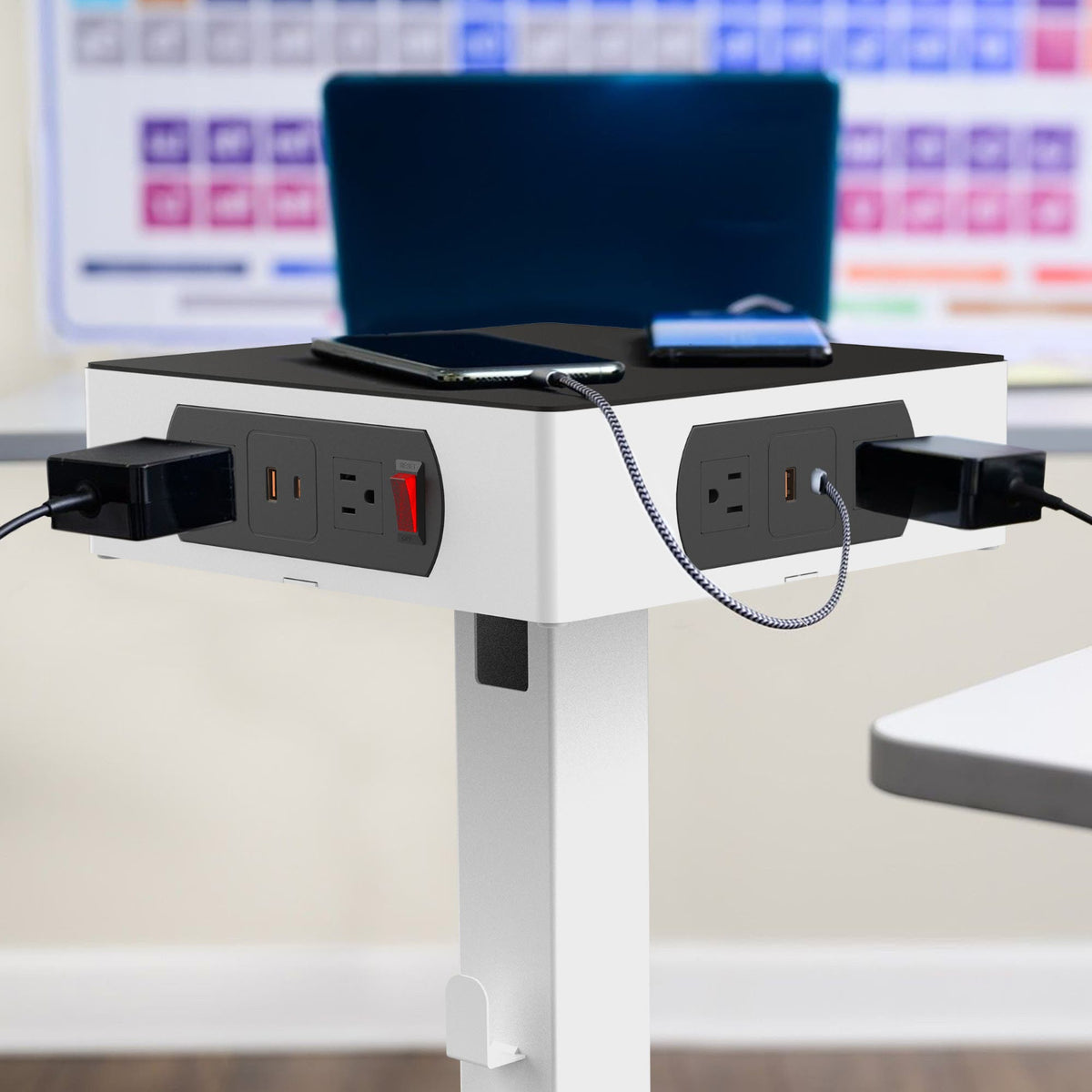 LuxPower Charging Tower with 8 AC and 8 USB Ports