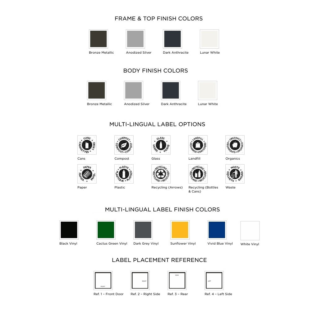 Storlek Indoor Painted Steel Waste Receptacle, Paper Top Opening