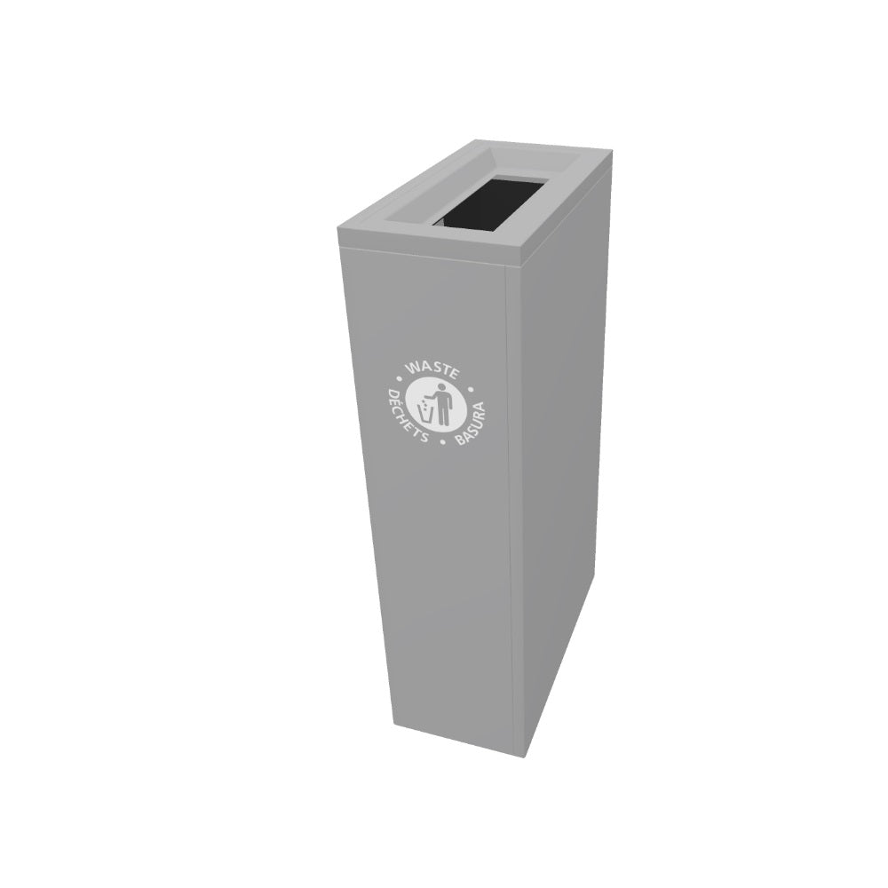 Valuta Painted Steel 20-Gallon Waste Receptacle