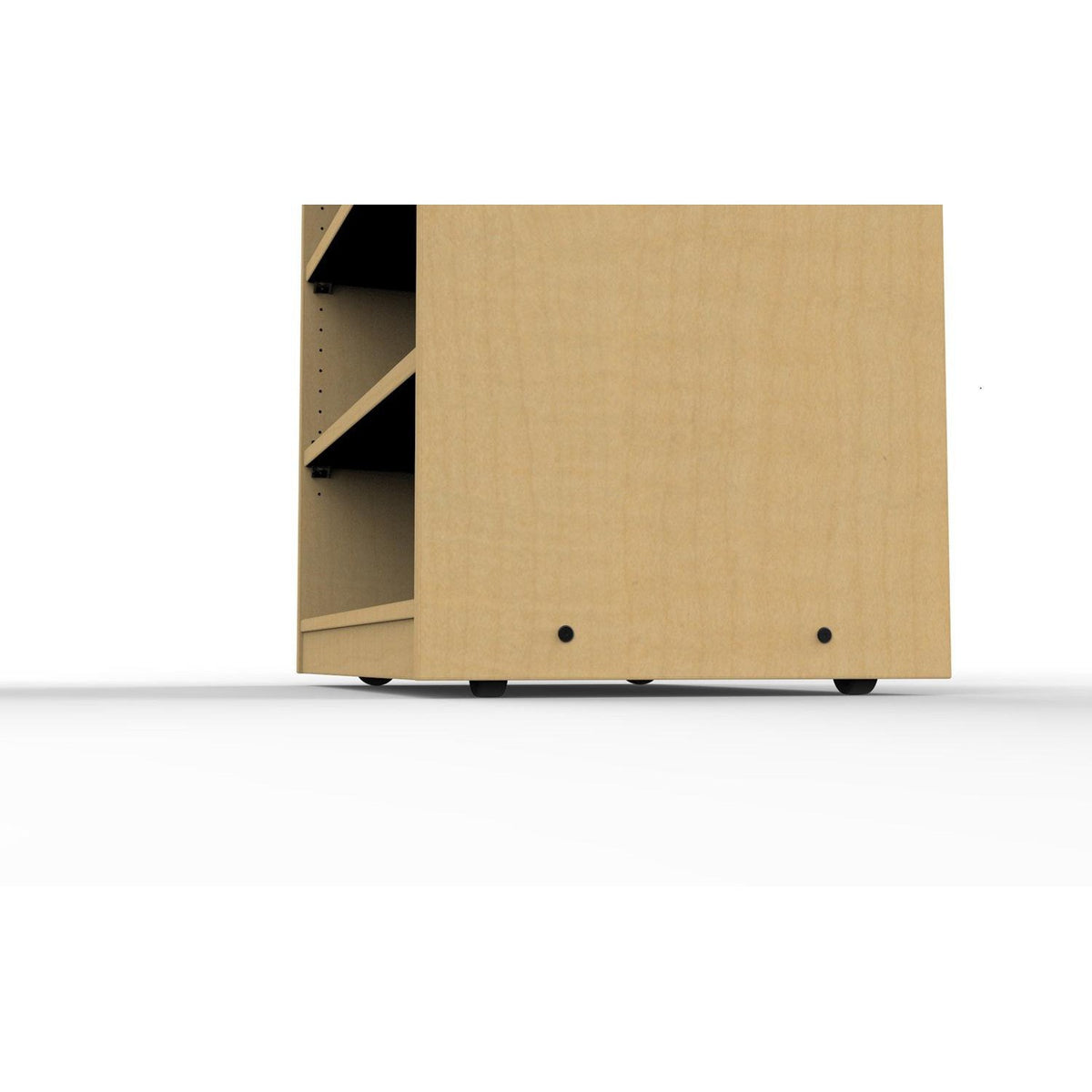 Double Sided 10-Shelf Mobile Bookcase with 6 Adjustable Shelves, 48