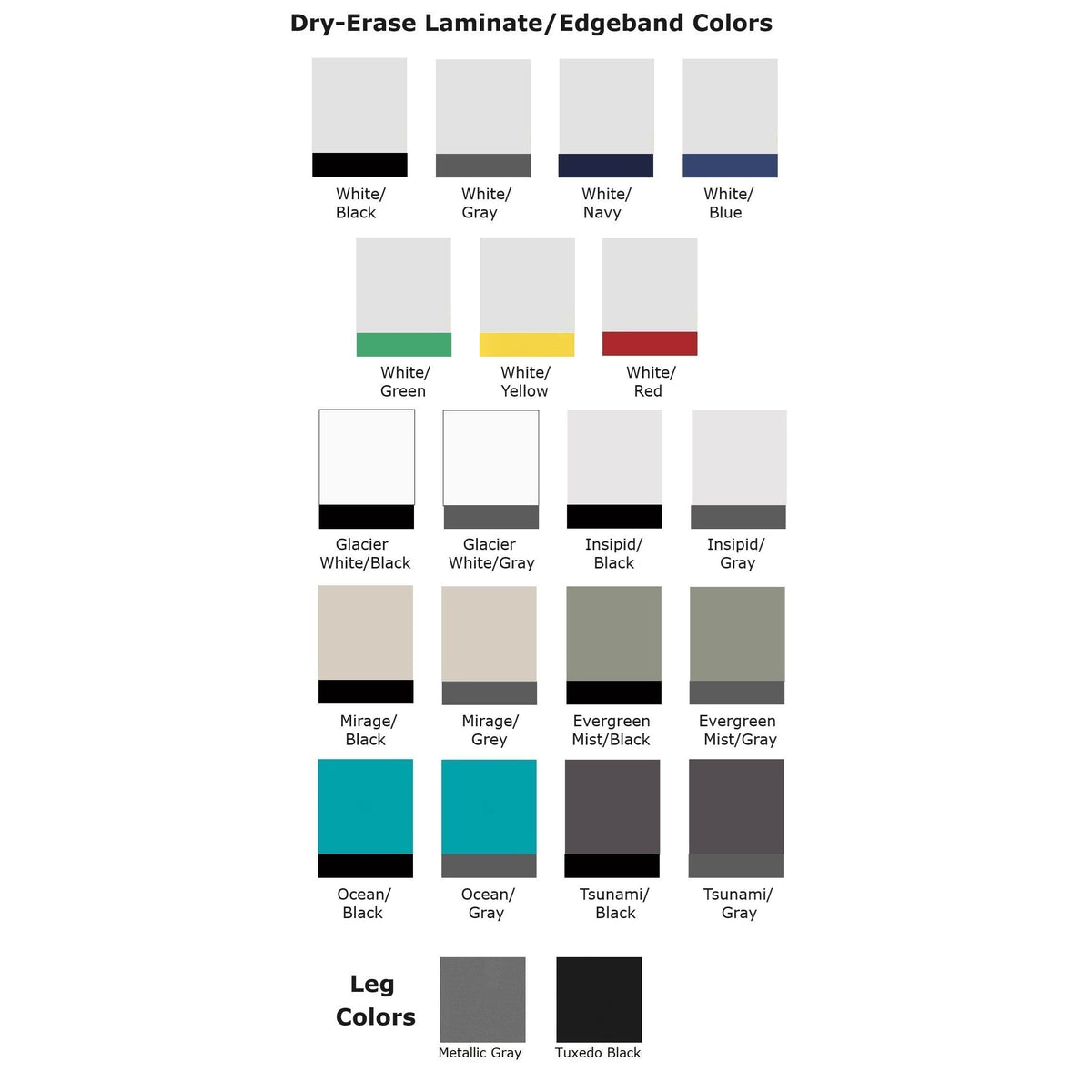 MG Series Adjustable Height Activity Table with Dry Erase Laminate Markerboard Top, 36"x 48" Rectangle