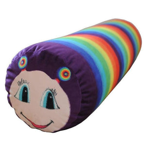 MeroWings® Jumbo Log Cushion, Rainbow Caterpillar, FREE SHIPPING
