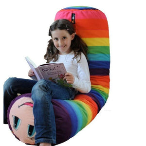 MeroWings® Jumbo Log Cushion, Rainbow Caterpillar, FREE SHIPPING