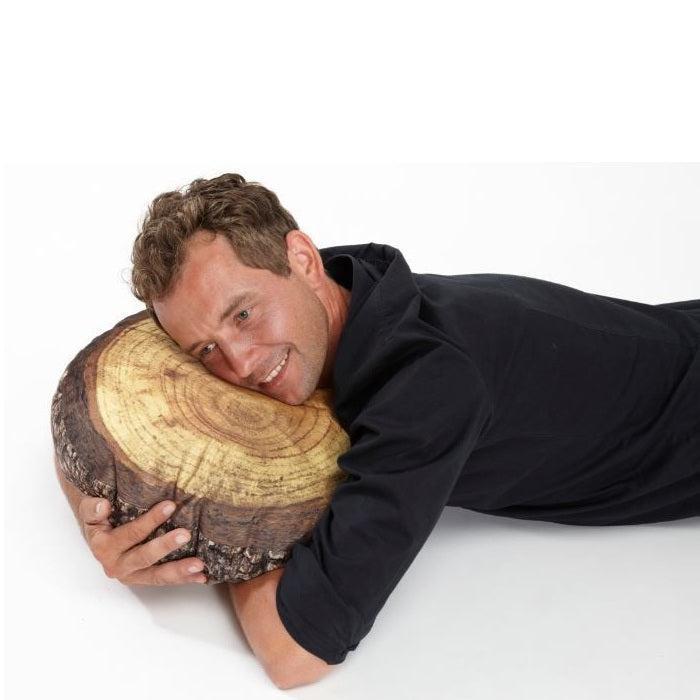 MeroWings® Annual Rings Log Slice Cushion, 15-3/4", FREE SHIPPING