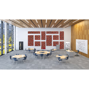 Hierarchy Classroom Desk and Chair Package, 10 Hierarchy Shapes Desks with 10 Hierarchy Chairs